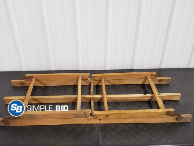 Lot 58-74793 - Vintage Wooden Stand  - MFB by Brisbois Bros - BayCity Mi