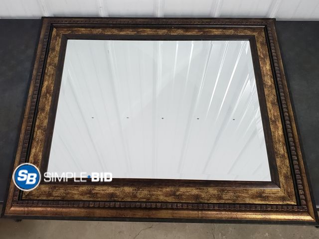 Lot 58-75940 - Bronze Rectangular Mirror - approx. 36" x 31"