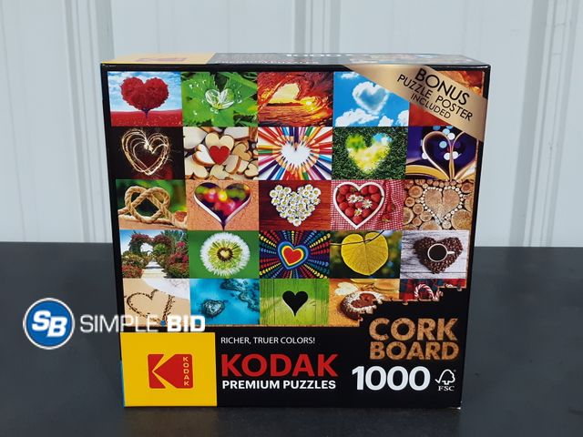 Lot 58-28500 - New Kodak CORK Board 1000 piece puzzle