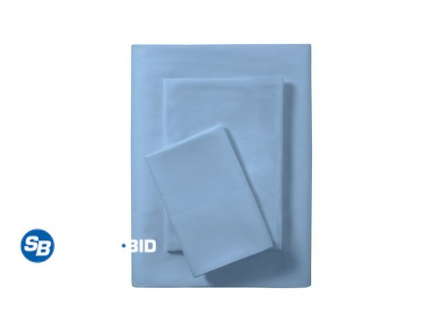 Lot 58-26463 - New Mainstays 3-Piece Blue Microfiber Sheet Set, Twin