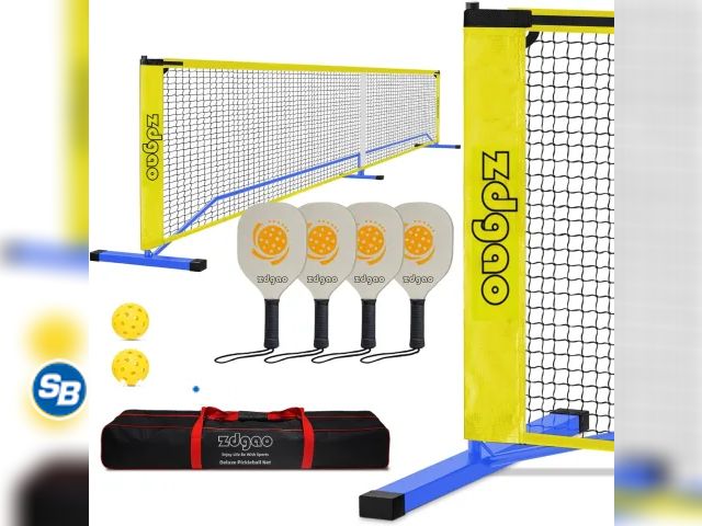 Lot 58-76072 - New Zdgao Backyard/outdoor/ indoor Sports Equipement Pickleball Set with Net 22 FT Portable Outdoor ...