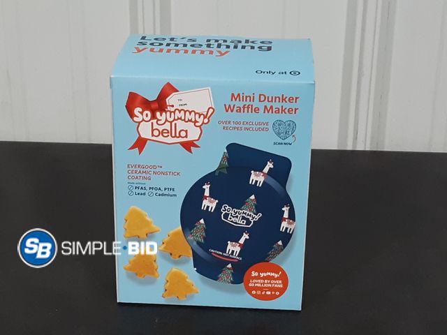 Lot 58-31936 - So Yummy! Bella - Mini Dunker Waffle Maker