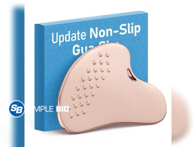 Lot 58-80783 - New Non-Slip Grip Stainless Steel Gua Sha Tool for Face, 2026 Updated Dotted Facial Massage Tool, Co...