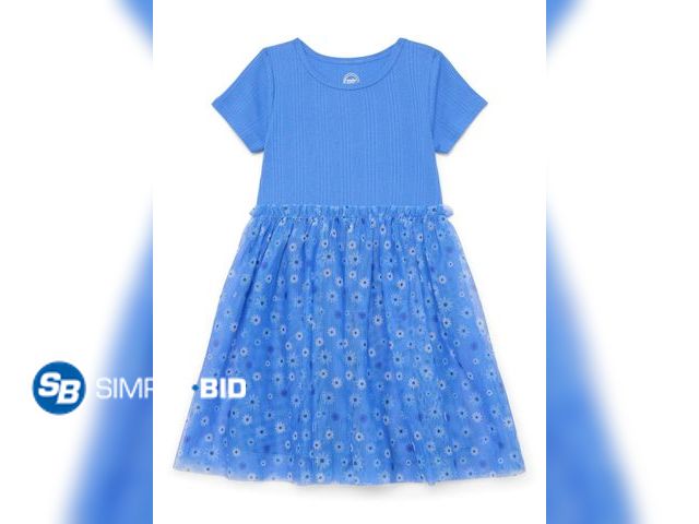 Lot 58-69144 - New Wonder Nation Girls Tutu Dress with Short Sleeve SIZE M