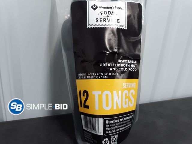 Lot 58-36628 - Member's Mark Serving Tongs - Disposable - Open Package