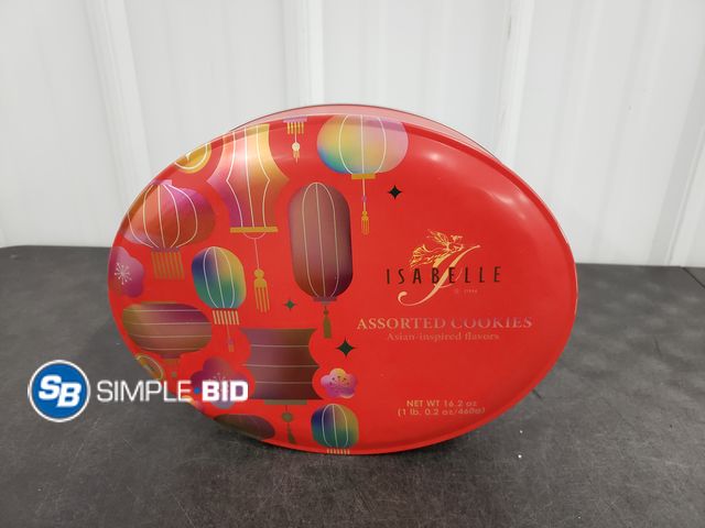 Lot 58-51138 - Isabelle Assorted Cookies -  open container - cookies unopened inside