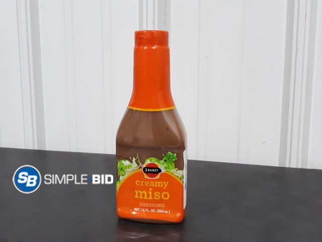 Lot 58-26268 - J Basket Creamy Miso Dressing 12oz