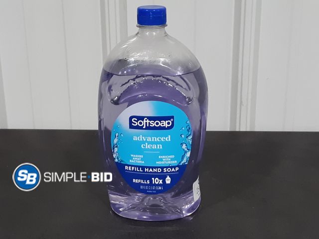 Lot 58-33009 - Softsoap Advanced Clean Refill Hand Soap - 80 FL Oz. - Appears Unused