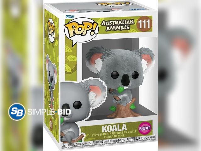 Lot 58-74656 - New Funko POP! Vinyl: Australian Animals - Koala (Flocked) | Official Merch - Collectable Vinyl Figu...