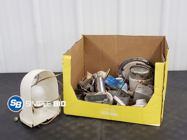Lot 58-74194 - Box of Misc Electrical and Lighting