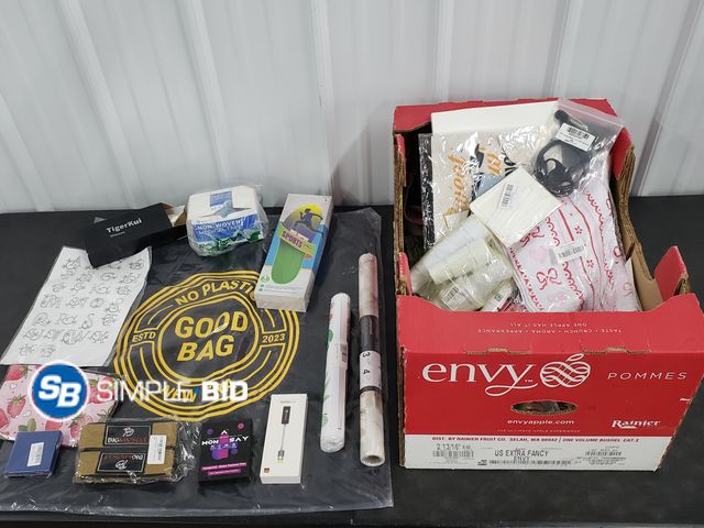 Lot 58-40311 - BOX of small amazon items and more - variety of items - unused
