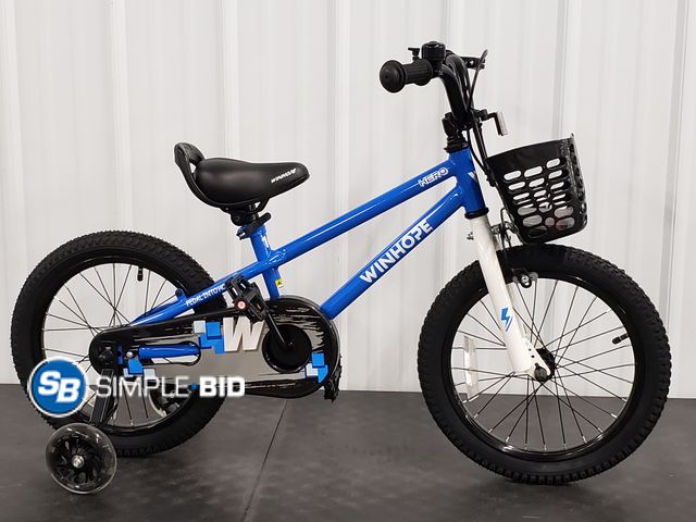 Lot 58-78006 - Winhope Kids Starting Training Wheel Bike - New out of Box