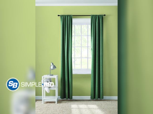 Lot 58-65396 - New Your Zone Blackout Curtain Panel Pair, Set of 2, Chambray Green, 38"W x 63"L