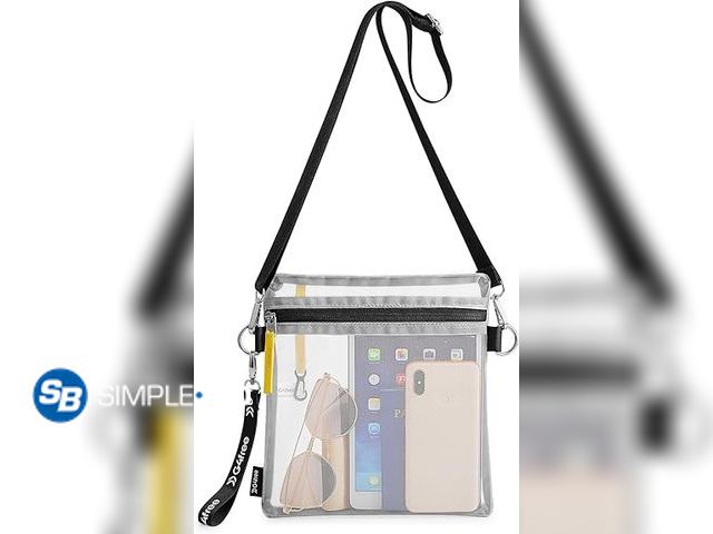 Lot 58-57831 - New G4Free Clear Sling Bag Clear Crossbody Mesh Purses for Women, Transparent Lightweight Chest Bag