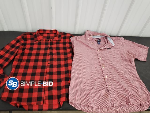 Lot 58-77574 - Lot of (2) Button Down Men's Shirts - Size XL