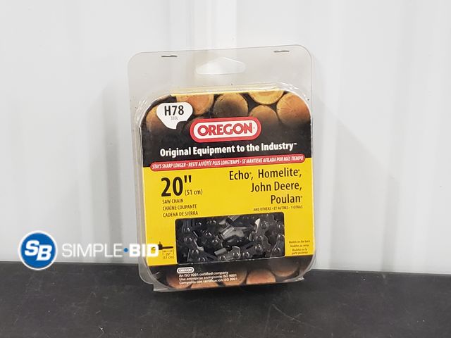 Lot 58-67677 - Oregon 20" Chain Saw Chain - h78
