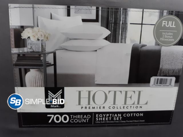 Lot 58-77035 - Members Mark Hotel Premier Collection Eqyptian cotton 6 Piece Sheet Set - Size Full