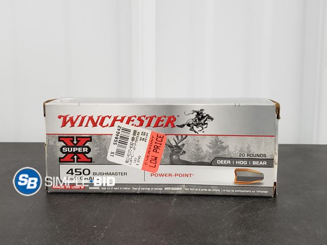 Lot 58-40489 - Winchester Super X 450 Bushmaster 260 Grain Power Point  - 14 Rounds