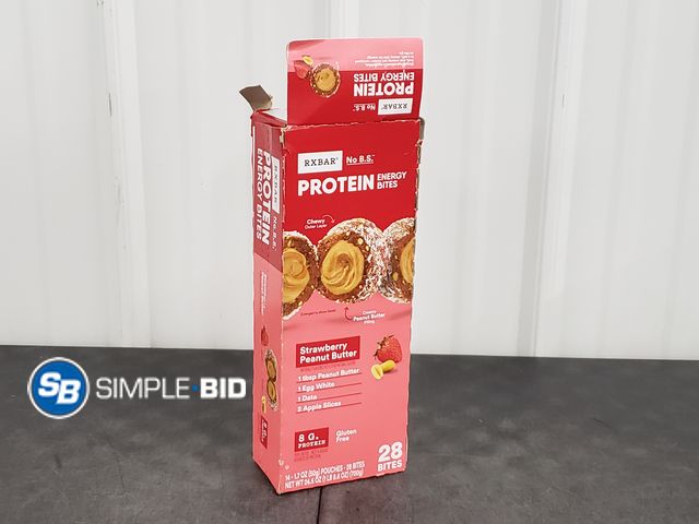 Lot 58-54324 - RXBAR! Protein Energy bites - Strawberry Peanut butter - 11 pouches - individually packaged