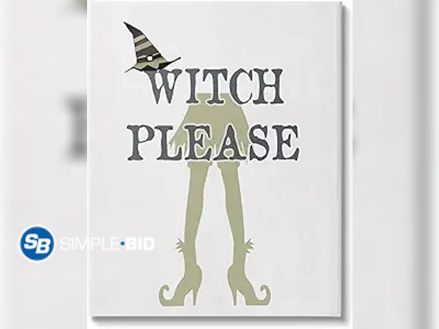 Lot 58-34935 - New Stupell Industries Witch Please Funny Phrase Canvas Wall Art, Design by Lauren Rader - 30" x 25"