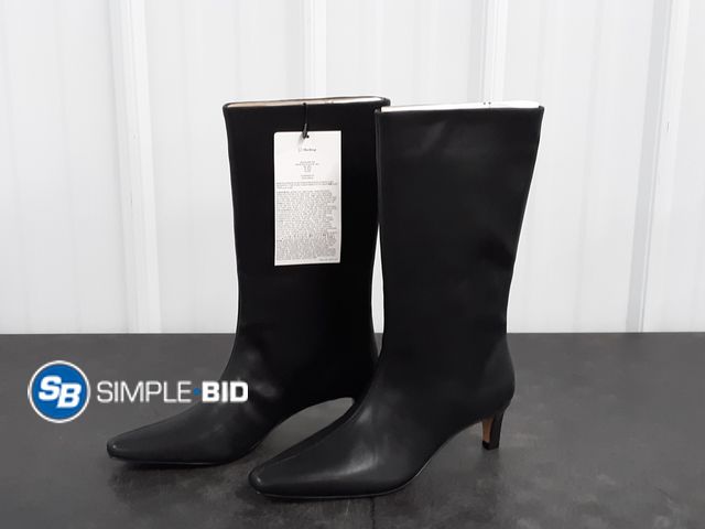 Lot 58-41333 - New the drop Serena midi boots black - SIZE 8.5 (BLACK)