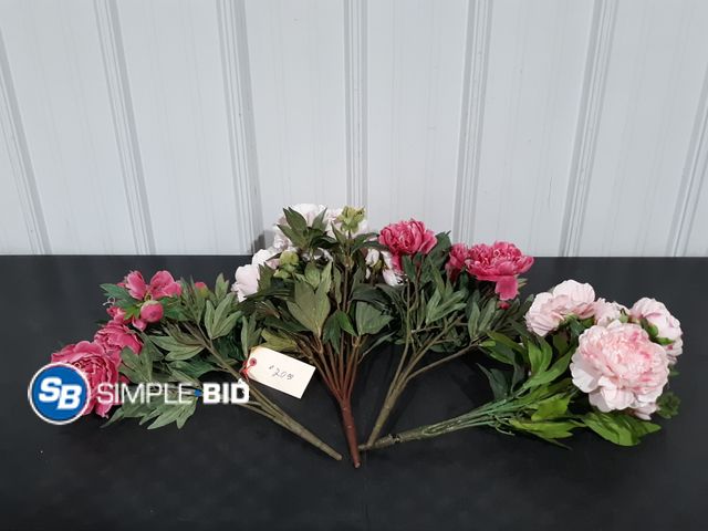 Lot 58-34999 - Lot of (3) Bundles of Fake Carnations and more -- Great for your loved one -- Shower someone with lo...
