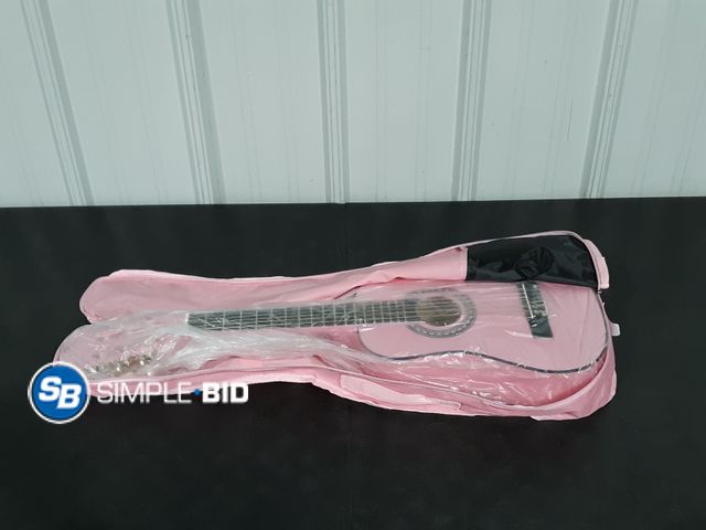 Lot 58-27069 - Pink Kids Starter Guitar