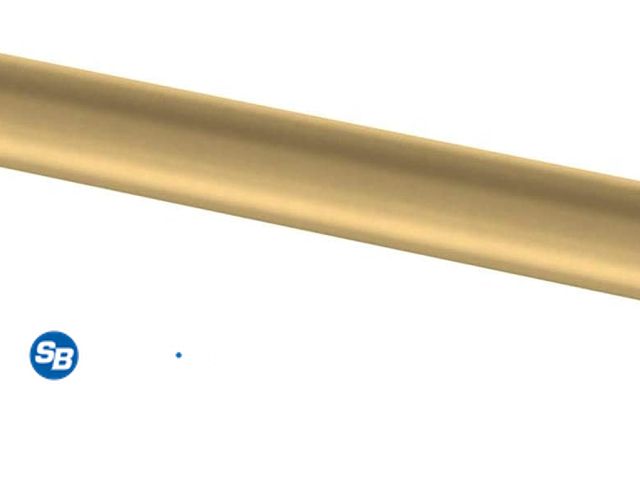 Lot 58-53764 - Lot of (12) New Franklin Brass Oversized Bar Cabinet Handles 6-5/16" Hole to Hole Satin Gold Kitchen...