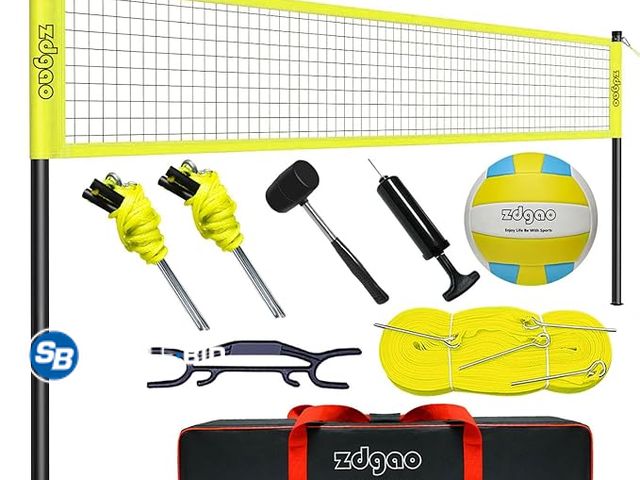Lot 58-26691 - New Volleyball Net Outdoor - Portable Volleyball Set for Backyard with Professional Volleyball Net, ...