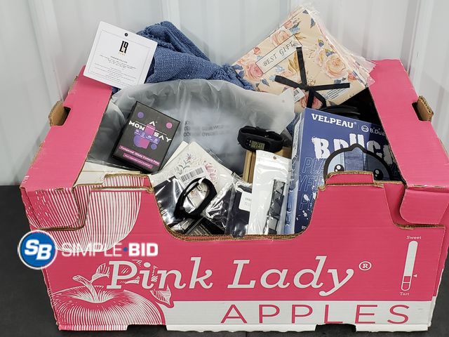 Lot 58-41351 - BOX of small amazon items and more - variety of items - unused