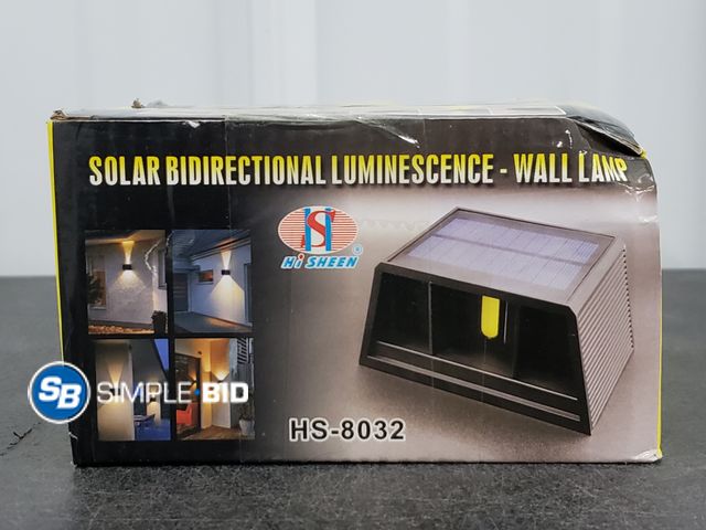 Lot 58-36608 - Solar Bidirectional Luminescence Wall Lamp - 2 Pieces - Appears Unused