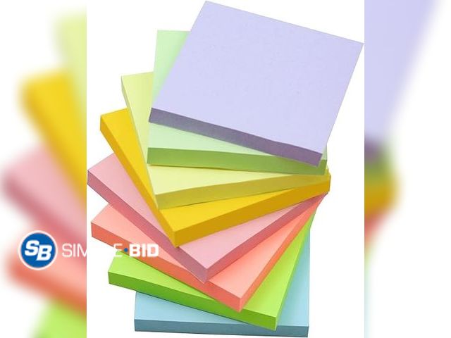 Lot 58-21882 - New (24 Pads) Sticky Notes 3 x 3 in, Pastel Colorful Super Sticking Power Memo Post Stickies Square ...