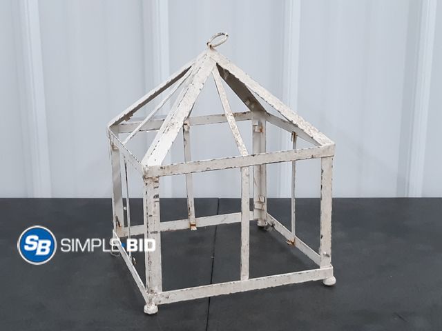 Lot 58-33389 - Vintage Metal bird Cage Decor - 9.5" x 9.5" x 12"