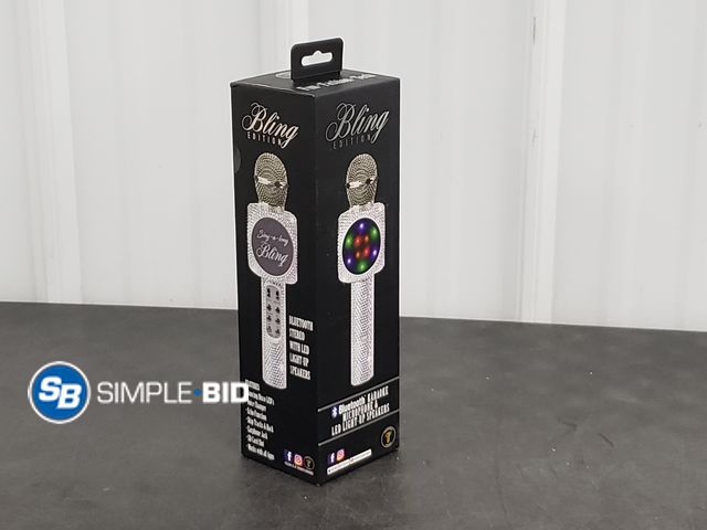 Lot 58-77095 - Bluetooth Stereo With LED Light-Up Speakers-Bling Edition-Unused