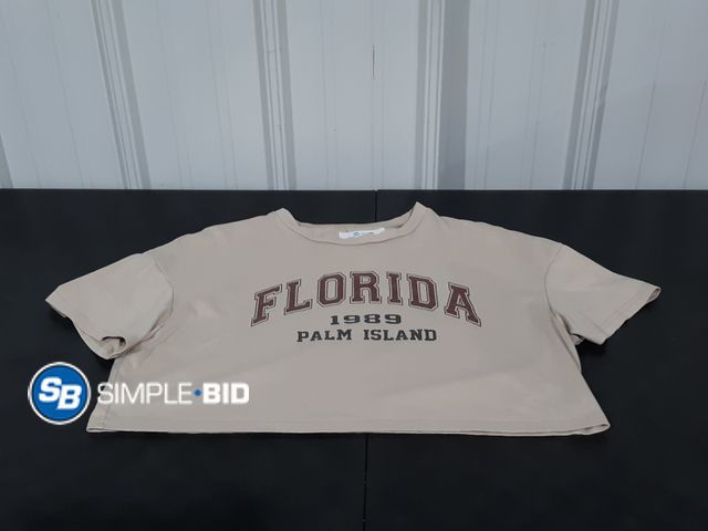 Lot 58-28510 - Women's - Young Adult Florida Cropped T-shirt - SIZE S - light use