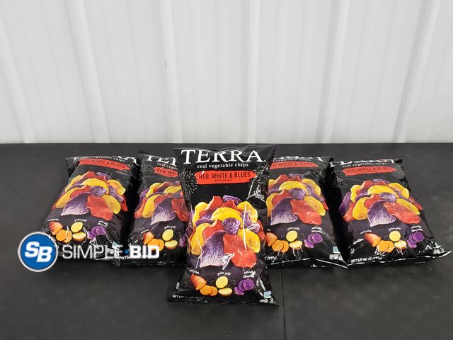 Lot 58-64959 - Lot of (6) Terra Vegetable Chips - Original Chips with Sea Salt 14 oz each - unopened - expired