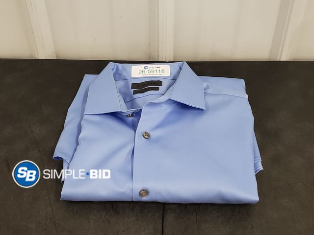 Lot 58-59118 - Calvin Klein Slim Fit Dress Button Down Shirt - Size 16 1/2 - 32/33