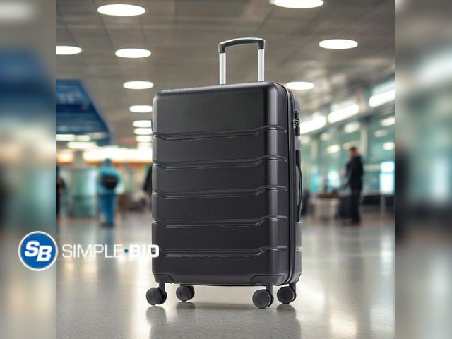 Lot 58-72863 - New  Hardside Luggage, Expandable Rolling Luggage with TSA Lock and Spinner Wheels, Black