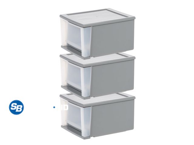 Lot 58-57973 - New IRIS 17 Qt Medium Plastic Drawers, Under Bed Storage Bins, Stackable, Modular 3Pk