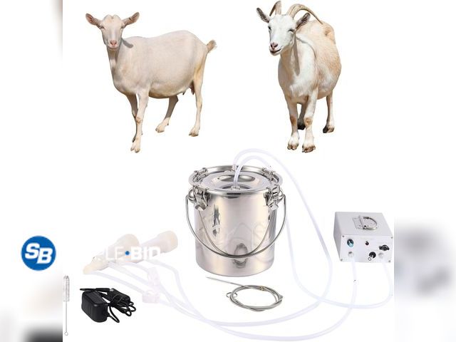 Lot 58-76158 - Rechargeable Battery 3L Goat Milking Machine, Portable &amp; Ajustable Pulsation Milker