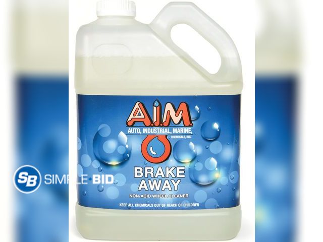 Lot 58-78231 - New AIM Chemicals Brake Away Non-Acid Wheel &amp; Tire Cleaner - Heavy Duty Degreaser &amp; Engine C...