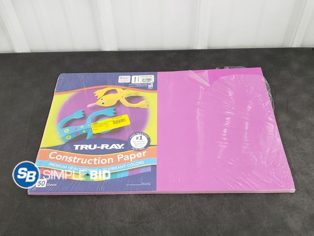 Lot 58-58764 - New Tru-Ray® Construction Paper, Bright Assorted, 12" x 18", 50 Sheets