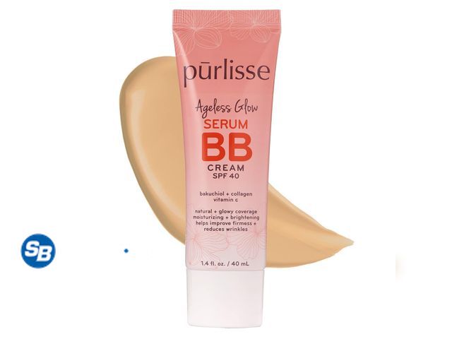 Lot 58-69139 - New pūrlisse Ageless Glow Serum BB Cream SPF 40 - Glowy Tinted Moisturizer with SPF - Korean Skin Ca...
