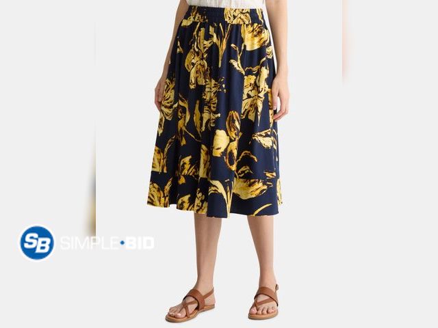 Lot 58-65104 - New Women's Time and Tru Tiered Pull-On Skirt, Size XXL