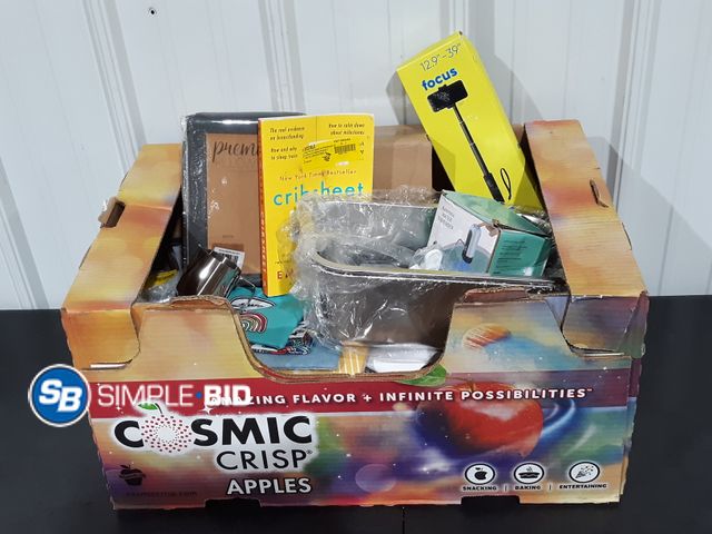 Lot 58-28678 - BOX of Small amazon items - variety of items - unused