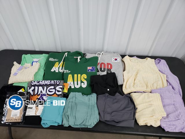 Lot 58-41133 - CLOTHING! Lot of Women, Men, and kids Clothing - variety of styles and sizes - unworn