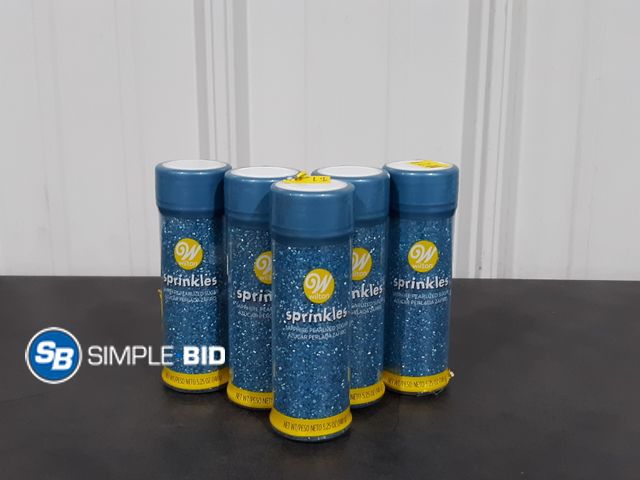 Lot 58-32965 - Lot of (5) New Wilton Sprinkles 5.25 oz each