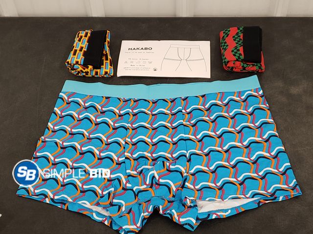 Lot 58-30425 - MEN'S Boxers - Fun patterns - 3 pairs - SIZE XXL - unworn