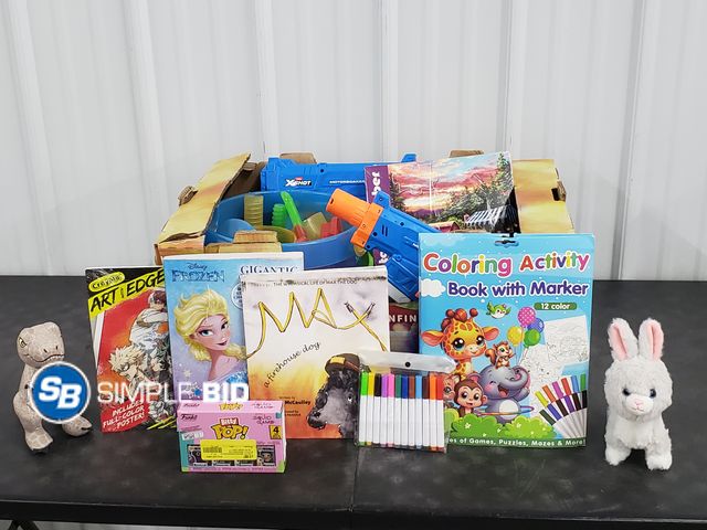 Lot 58-75929 - TOYS! Lot of Various kids Toys, Activity Books, and more  - in good condition, mostly unused