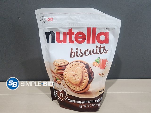 Lot 58-37892 - NUTELLA! Biscuits -- Cookies filled with nutella hazelnut spread - unopened